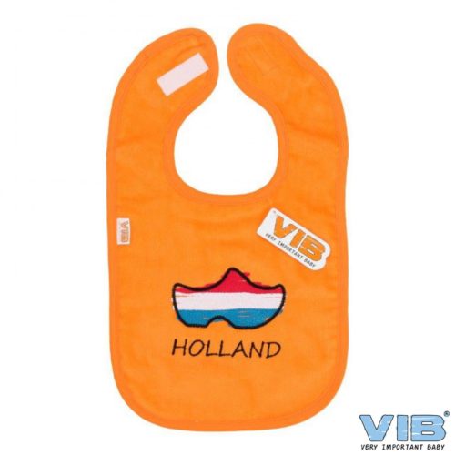 Slabbetje oranje Holland met klomp in Nederlandse vlag