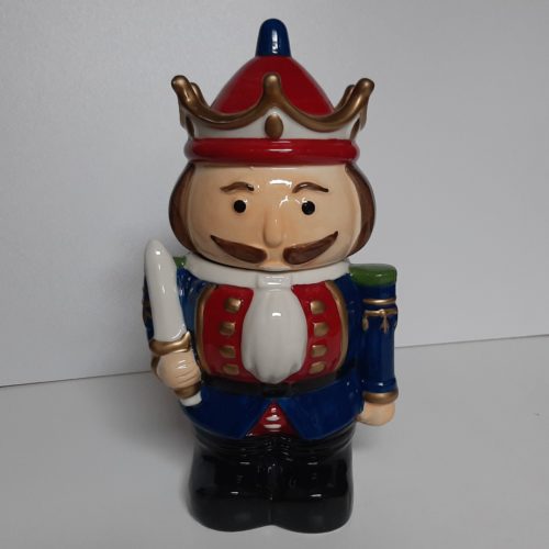 Voorraadpot kerst notenkraker 30cm hoog
