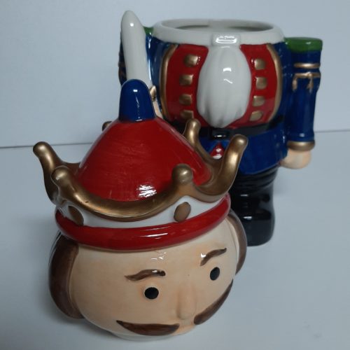 Voorraadpot kerst notenkraker 30cm hoog
