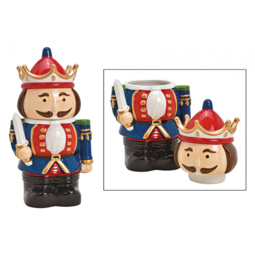 Voorraadpot kerst notenkraker 30cm hoog