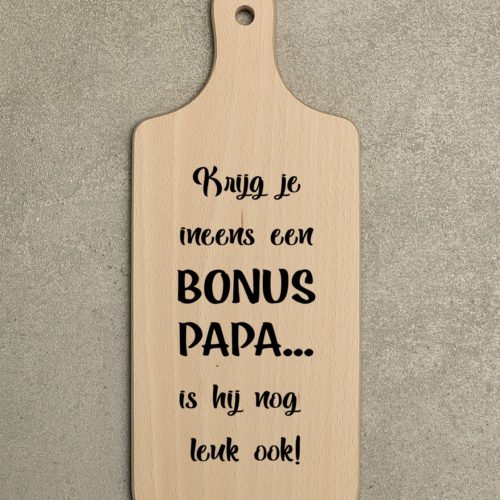 Borrelplank bonus papa is leuk