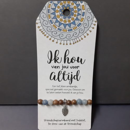Vriendschapsarmband Ik hou van jou voor altijd