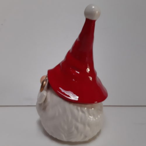 Voorraad pot kerst Santa's head met grote rode muts