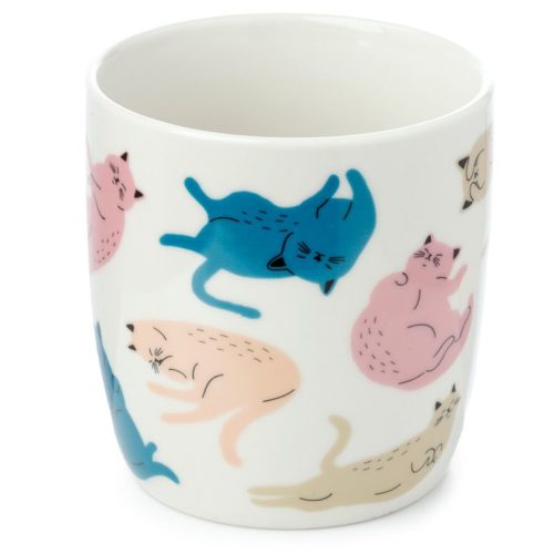 Mok katten cats life van porselein