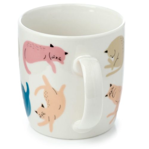 Mok katten cats life van porselein