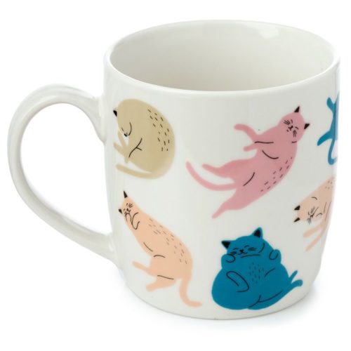 Mok katten cats life van porselein