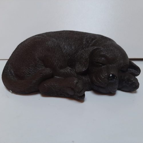 Puppy labrador bruin beeldje 20 cm breed