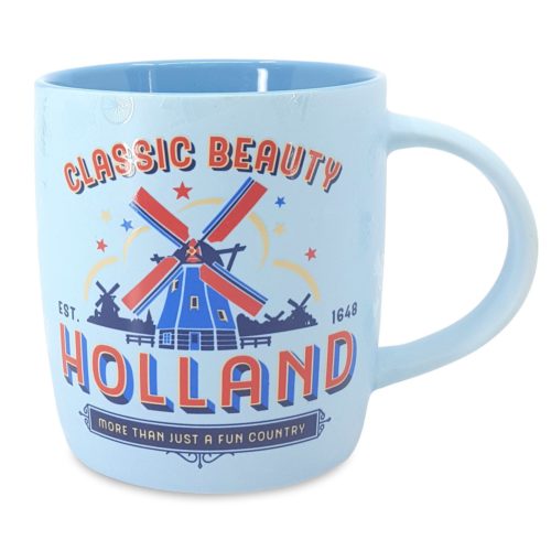 Beker Holland classic beauty lichtblauw met molen