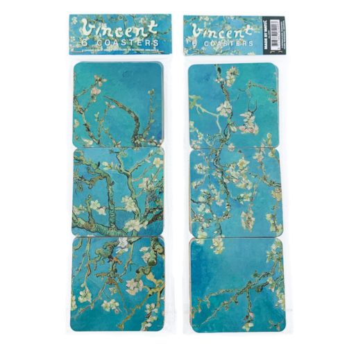 Onderzetters Vincent van Gogh Amandelbloesem 6 stuks