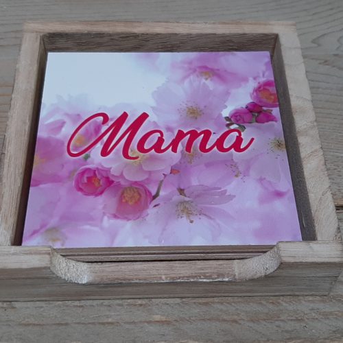 Onderzetters mama-moederdag set van 6 verschillende