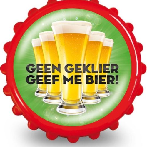 Grappige Bierflesopener - Geen Geklier, Geef me Bier!