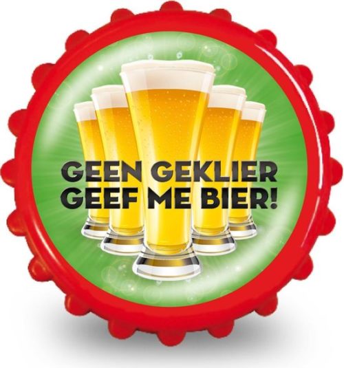 Grappige Bierflesopener - Geen Geklier, Geef me Bier!