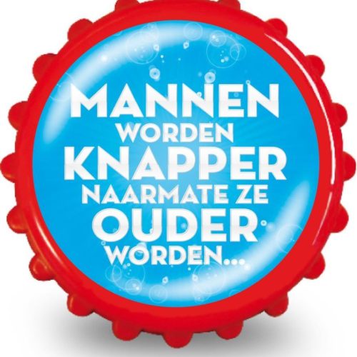 Grappige Flesopener - Mannen Worden Knapper
