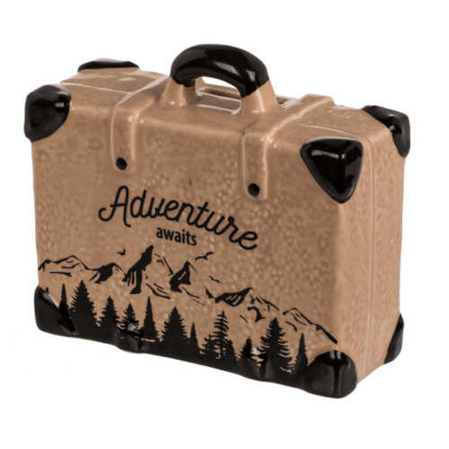 Spaarpot koffer voor vakantie en avontuur