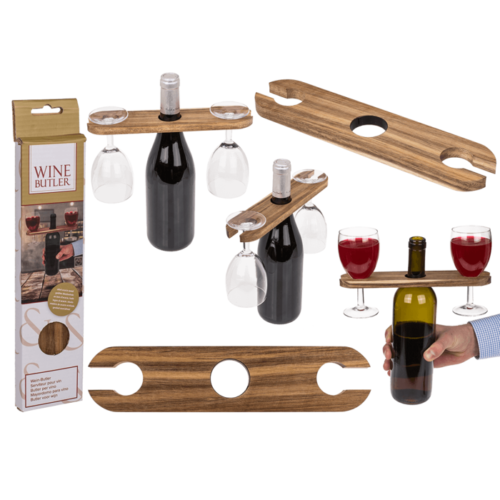 Wijnbutler - wijnglashouder van hout