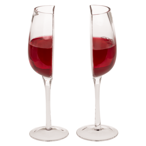 Half wijnglas een grappig cadeau idee voor de wijnliefhebber