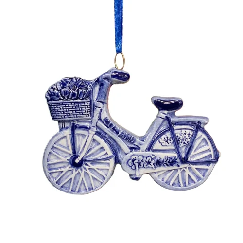 Kerstboom hanger Hollands Delftsblauwe fiets