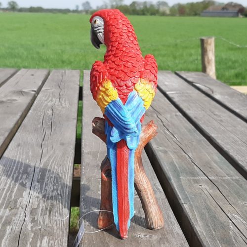 eeldje papegaai rood-geel-blauw 20cm hoog